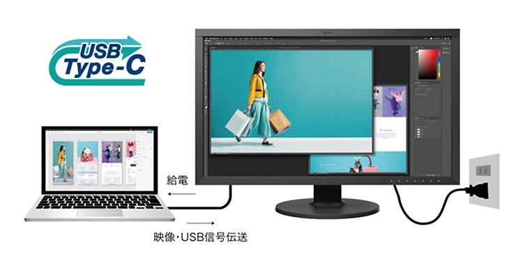 Eizo представила 27″ монитор 4K ColorEdge CS2740 с разъемом USB-C и 10-бит палитрой